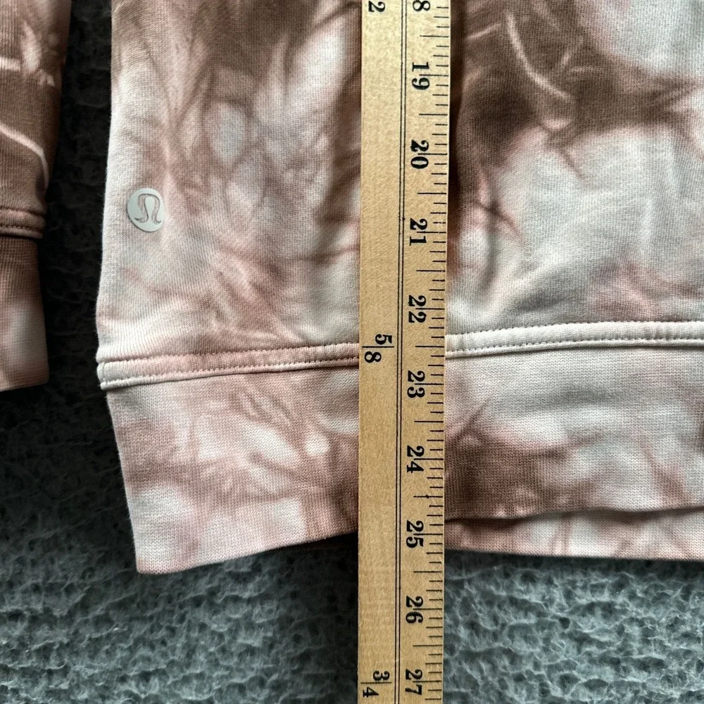 Lululemon All Yours Hoodie Womens 6 Earth Dye Pullover Pink Brown Fleece‎